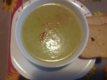 حساء القرعة الخضراء3