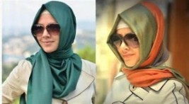 موضة لفات الحجاب التركية بالإشارب الطويل أو الشال 1