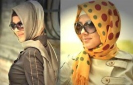 موضة لفات الحجاب التركية بالإشارب الطويل أو الشال 3