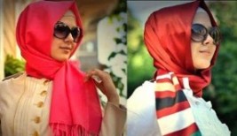 موضة لفات الحجاب التركية بالإشارب الطويل أو الشال 4